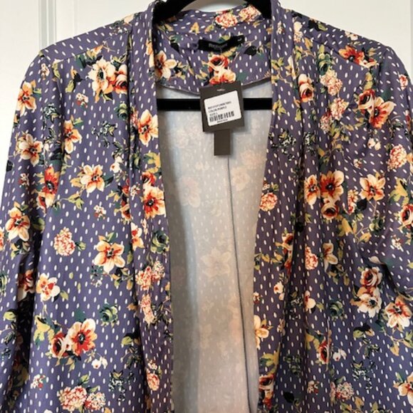 NEW REBORN PURPLE PRINT DUSTER - Picture 3 of 4